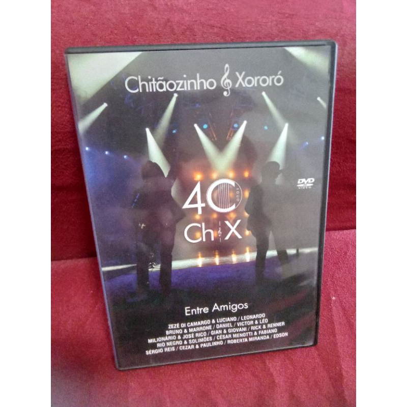 DVD autografado Chitãozinho & Xororó 40 Anos Entre Amigos