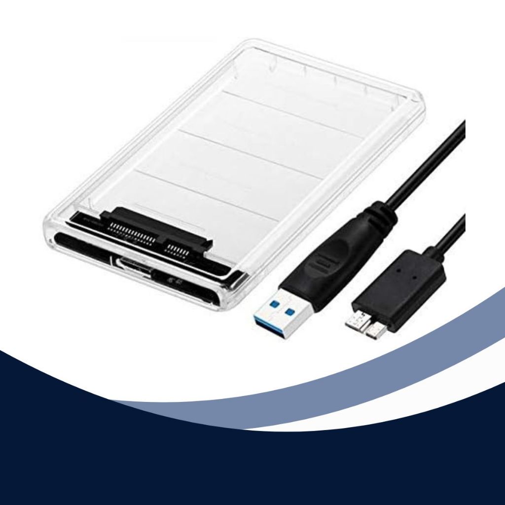 CASE TRANSPARENTE HD EXTERNO 2.5" USB 3.0 PC NOTEBOOK XBOX ONE PS4