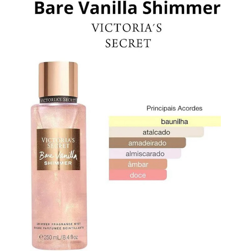 Body Splash Victoria's Secret Bare Vanilla Shimmer