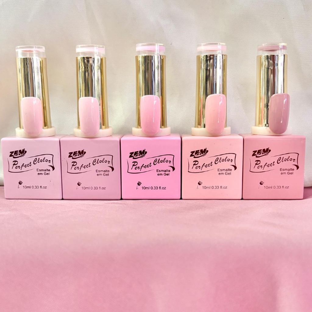 Kit c/5 Esmalte em Gel NUDE Nail Perfect Zem 10 ml Esmalte De Unha De Gel Cor Nude Colorful Nail em Oferta na Shopee