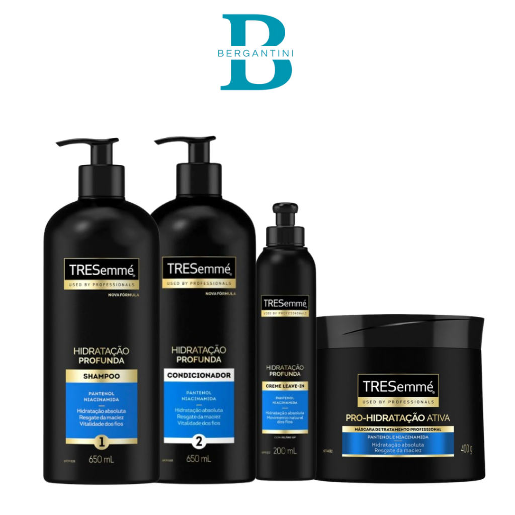 Kit completo TRESemmé Pro-Hidratação Ativa