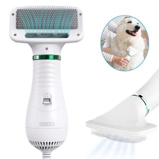 Escova Secadora Pet Portatil Profissional 2 Em 1 Banho E Tosa Cachorro e Gato