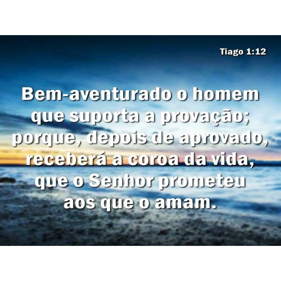 Papel de Arroz Bem Aventurado o Homem que Suporta a Provação Tiago 1