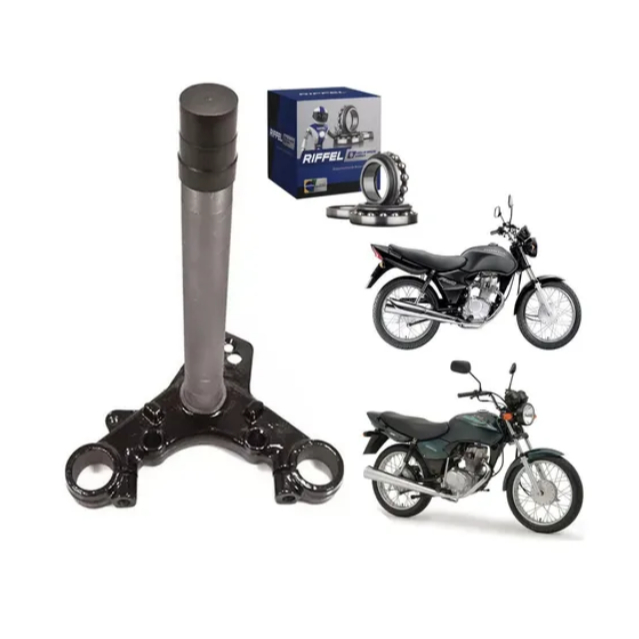 Mesa Inferior + Caixa Direção Honda Titan 125 Fan 125 2000 A 2004