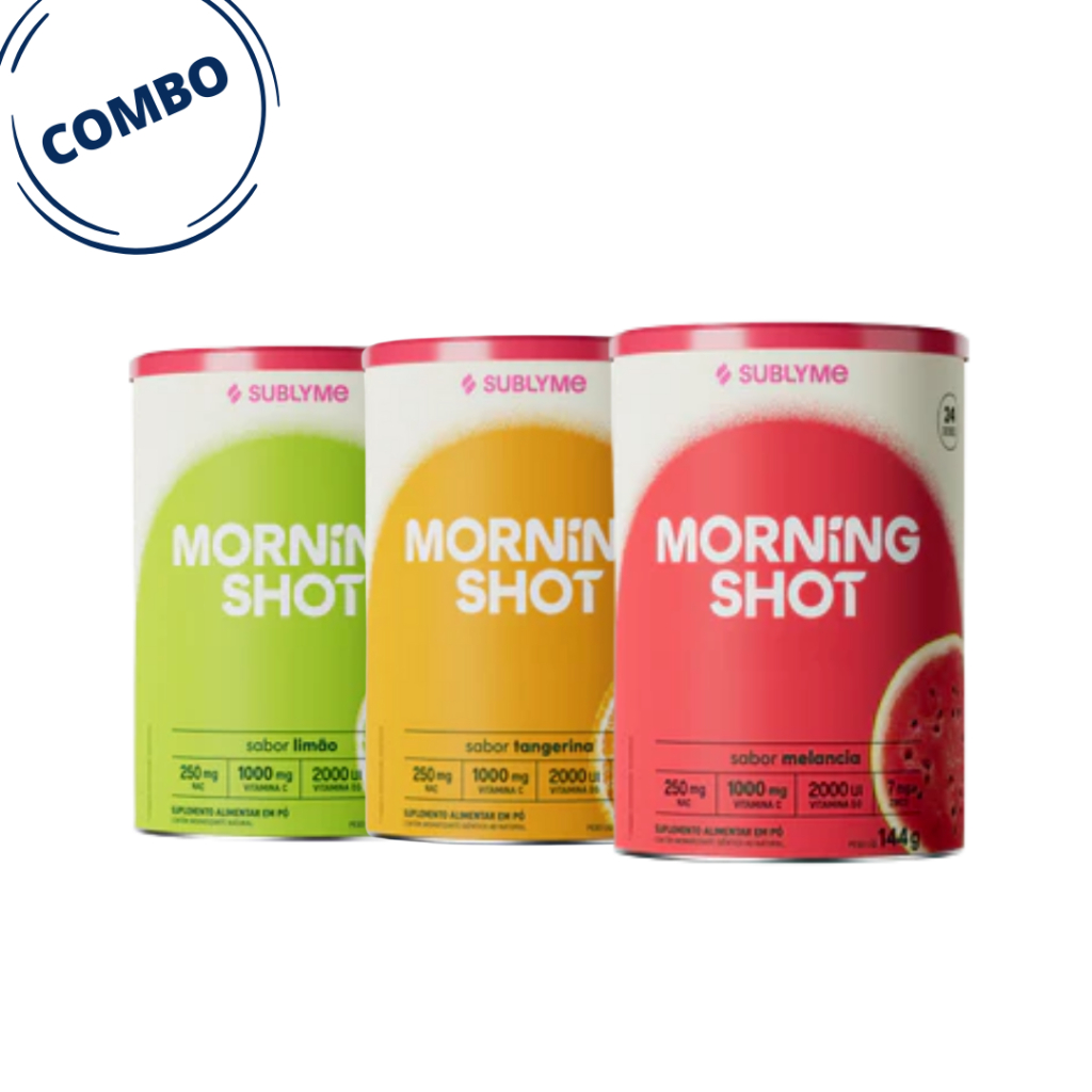 Morning Shot 3 Sabores – Limão + Tangerina + Melancia 144g