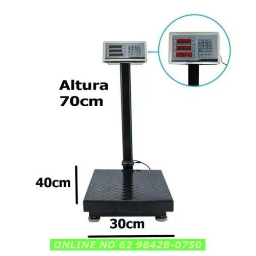balanca plataforma com bateria 200kg pronta entrega envio imediato