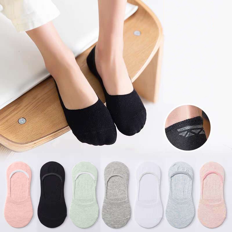 Kit 3/6/12 pares de meias femininas casuais, cano baixo, respiráveis, absorventes de suor,...