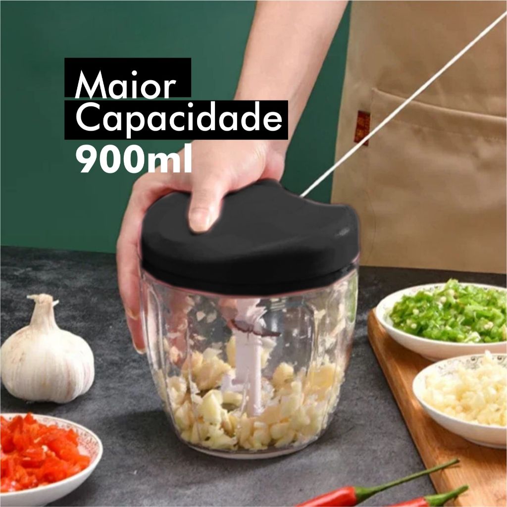 Multi Processador de Alimentos Manual Premium 5 Lâminas Inox