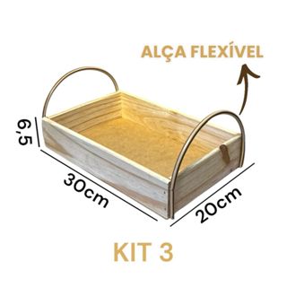 KIT 5 BANDEJA PINUS PARA MESA CAFÉ DA MANHÃ CASA DECORAÇAO COZINHA CESTA DE CHOCOLATE PRESNTE NATAL 30X20X6 em Oferta na Shopee