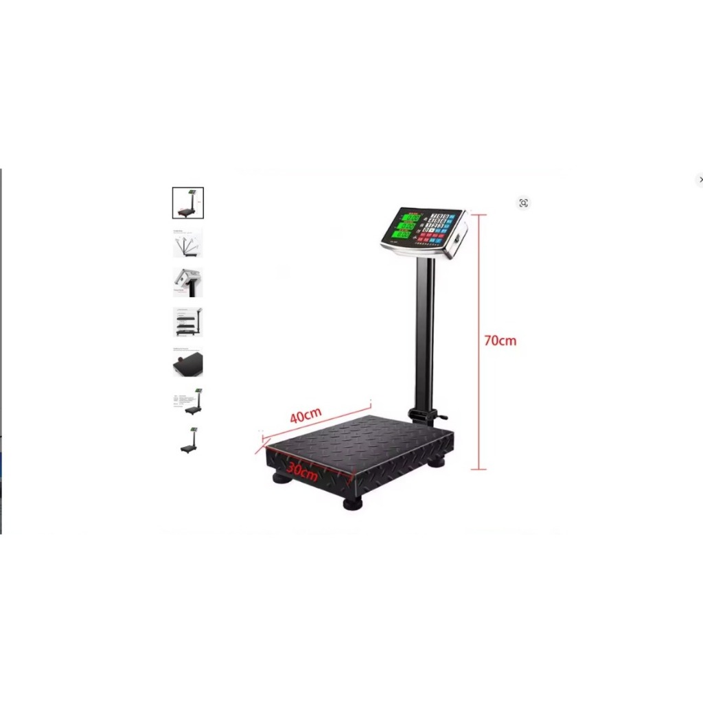 Balança Digital De Plataforma 150kg Bateria Interna 40x30