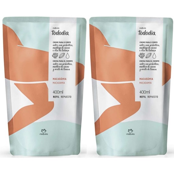 Kit Refil Hidratante para o Corpo Tododia Macadâmia Natura