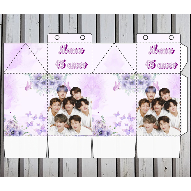 KIT 30 ITENS BTS > 15 CAIXINHAS MILK E 15 PIRAMIDES P ANIVERSÁRIO, LEMBRANCINHA PARA FESTA em Oferta na Shopee