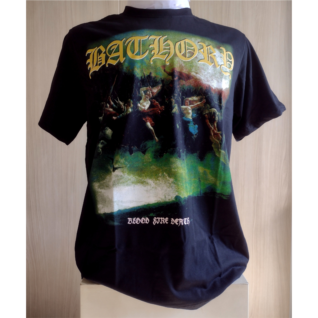 Camiseta Bathory - Blood Fire Death