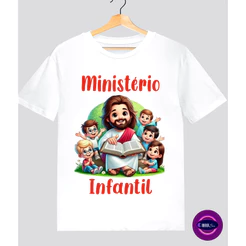 Camisa Camiseta Ministério Infantil Blusa Cristã Jesus Evangelica Criança Adulto