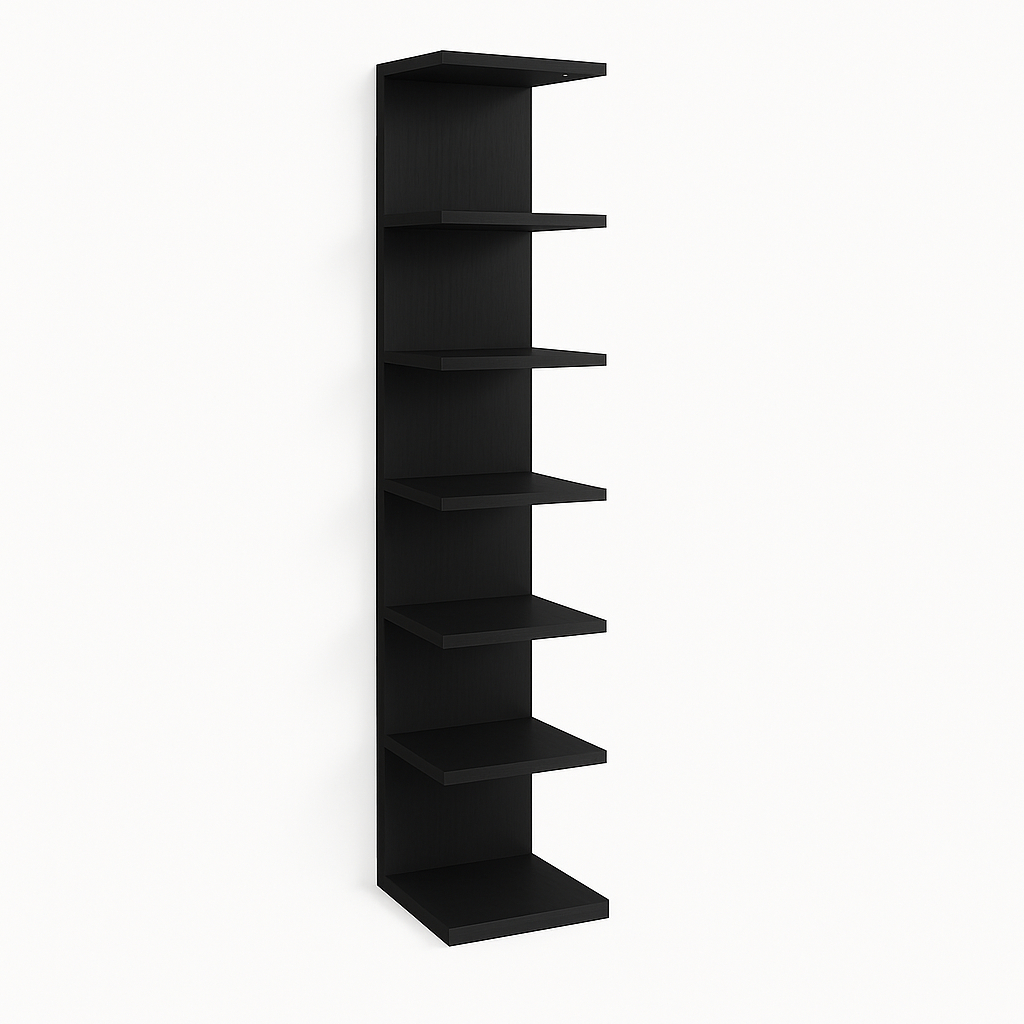 Torre De Prateleira Estante Mdf 170 Cm Multiuso Para Quarto decoração Estante Multiuso Perfumes Amadeirado