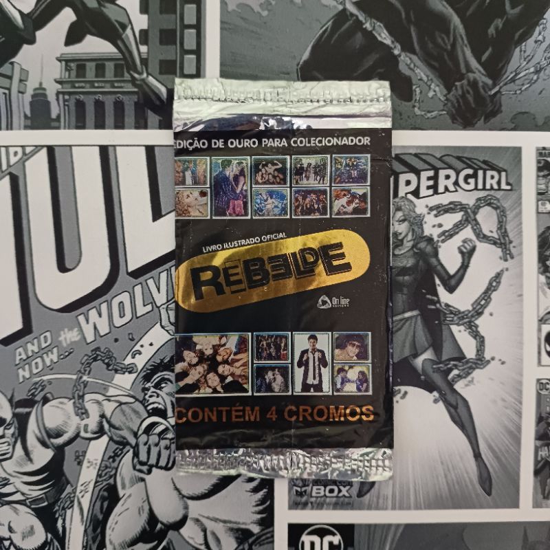 FIGURINHAS - 5 Envelopes REBELDE - EDIÇÃO DE OURO PARA COLECIONADOR - LACRADO (NOVO)