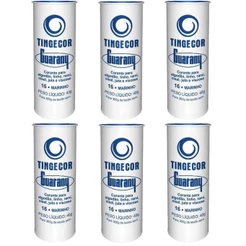TINTA TINGIR TECIDO GUARANY PARA ALGODÃO, LINHO, RAMI, SISAL, JUTA E VISCOSE - KIT C/6un