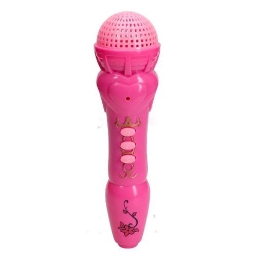 BRINQUEDO MICROFONE MUSICAL A PILHA COM LUZ E 12 CANÇÕES ETITOYS