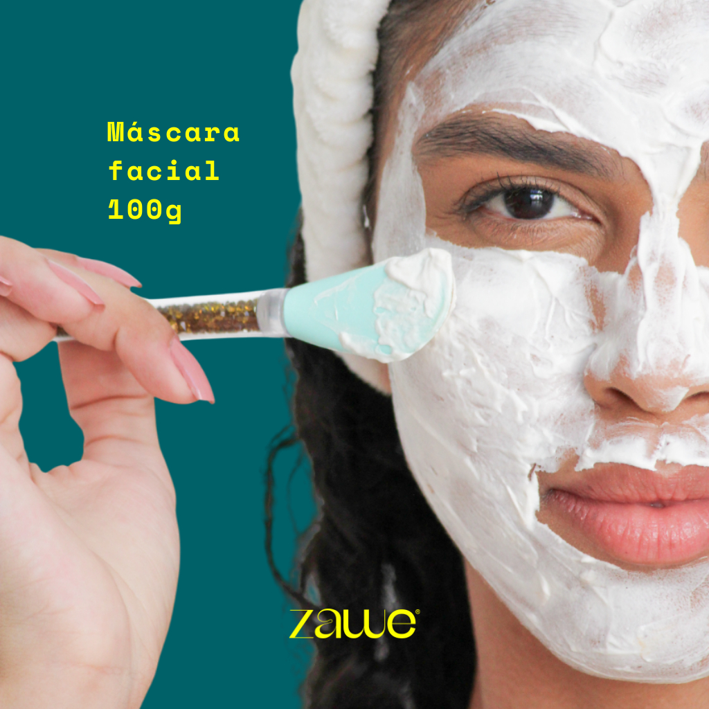 Mascara skin care argila branca,  rosa mosqueta, antioxidantes e vitaminas 100g