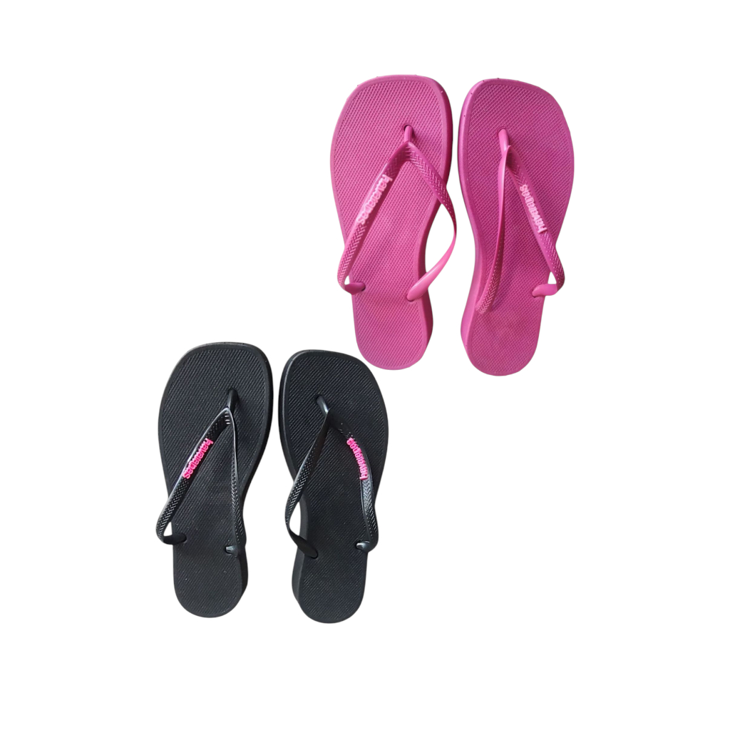 Kit Chinelo Plataforma Feminino Ortopédico Emborrachado Confortável Lançamento Promocional