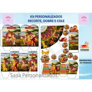 TEMA REI LEÃO LEMBRANCINHA COM 80/160 ITENS  PERSONALIZADA COM OU SEM NOME em Oferta na Shopee