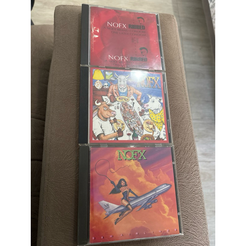 LOTE 3 CDS NOFX - “S & M Airlines”, “Liberal animation” e “Ribbed”