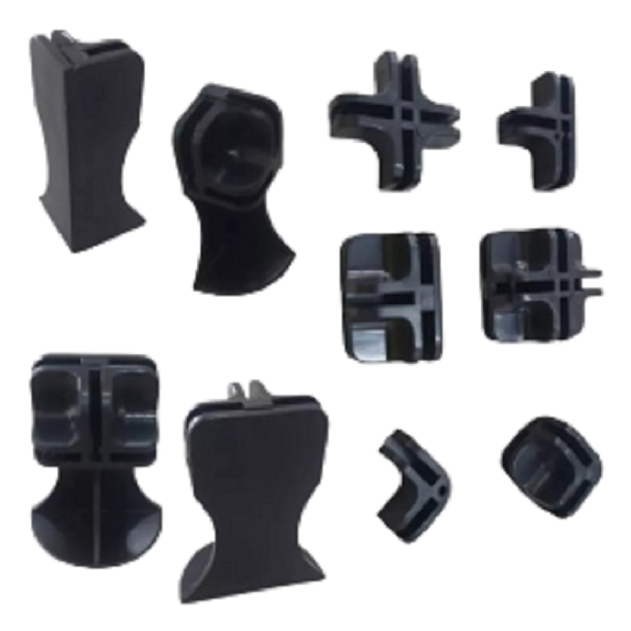 Conectivos p/ Montagem Balcão de Vidro Conector Tela Aramada p/ Estante Nichos ou Cercado Pet - Kit