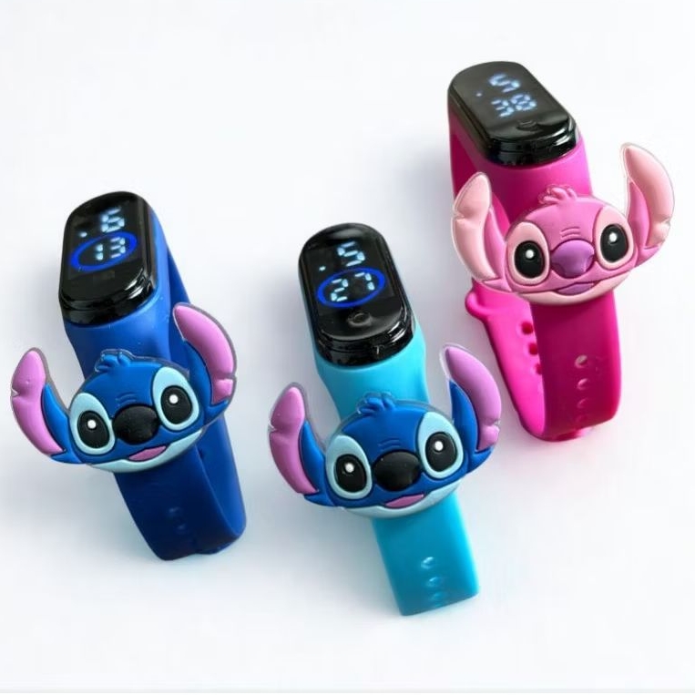 Kit 10-30 Relógios Stitch Infantil Digital Led à Prova D’água em Oferta na Shopee