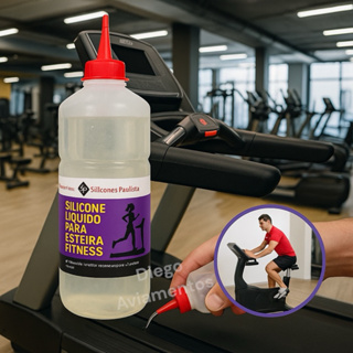 Silicone Lubrificar Esteiras Profissional E Doméstica 1 Litro em Oferta na Shopee
