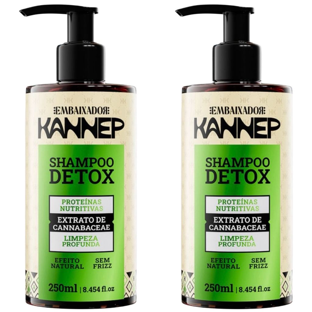 KIT COM 2 Shampoo Detox Kannep Embaixador 250ml