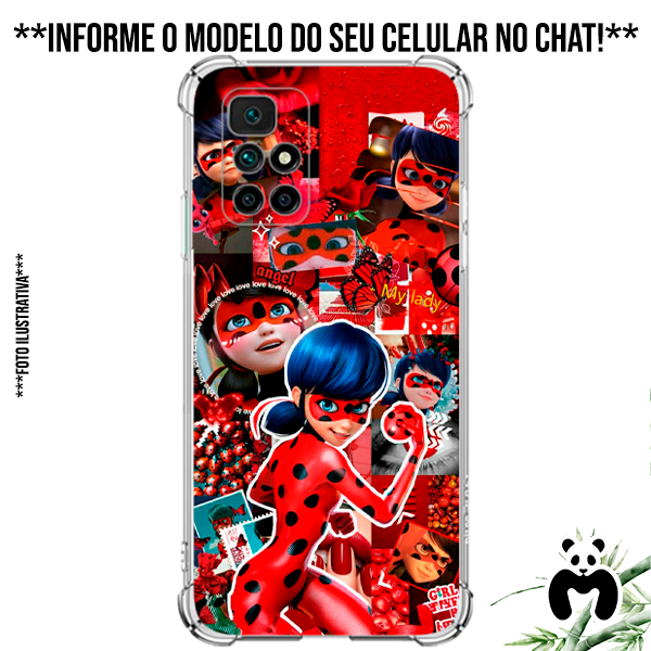 Capa Case Personalizada Celular Joaninha As Aventuras Bug Miraculous Lady Animação Desenho Cat em Oferta na Shopee