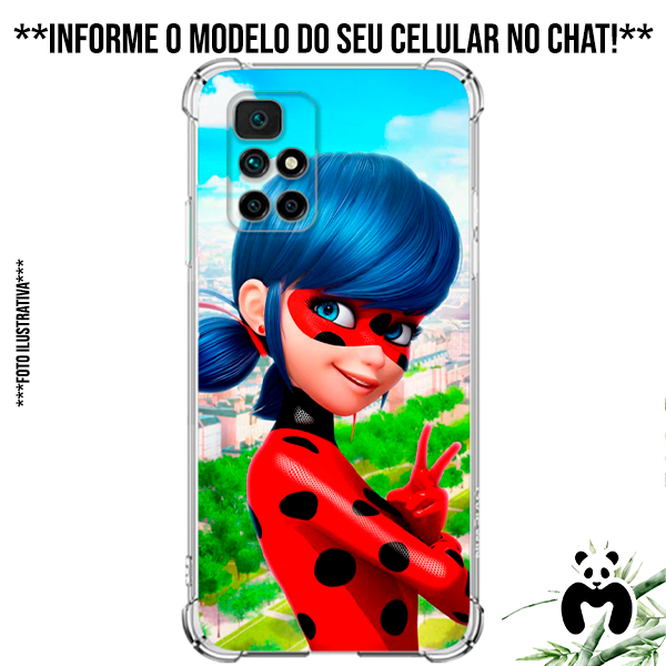Capa Case Personalizada Celular Joaninha As Aventuras Bug Miraculous Lady Animação Desenho Cat
