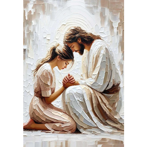 Quadro Decorativo Encontro com Jesus Paz e Esperança em Oferta na Shopee