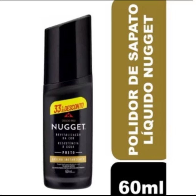 Polidor de Calçados Nugget Líquido Preto(60ml)