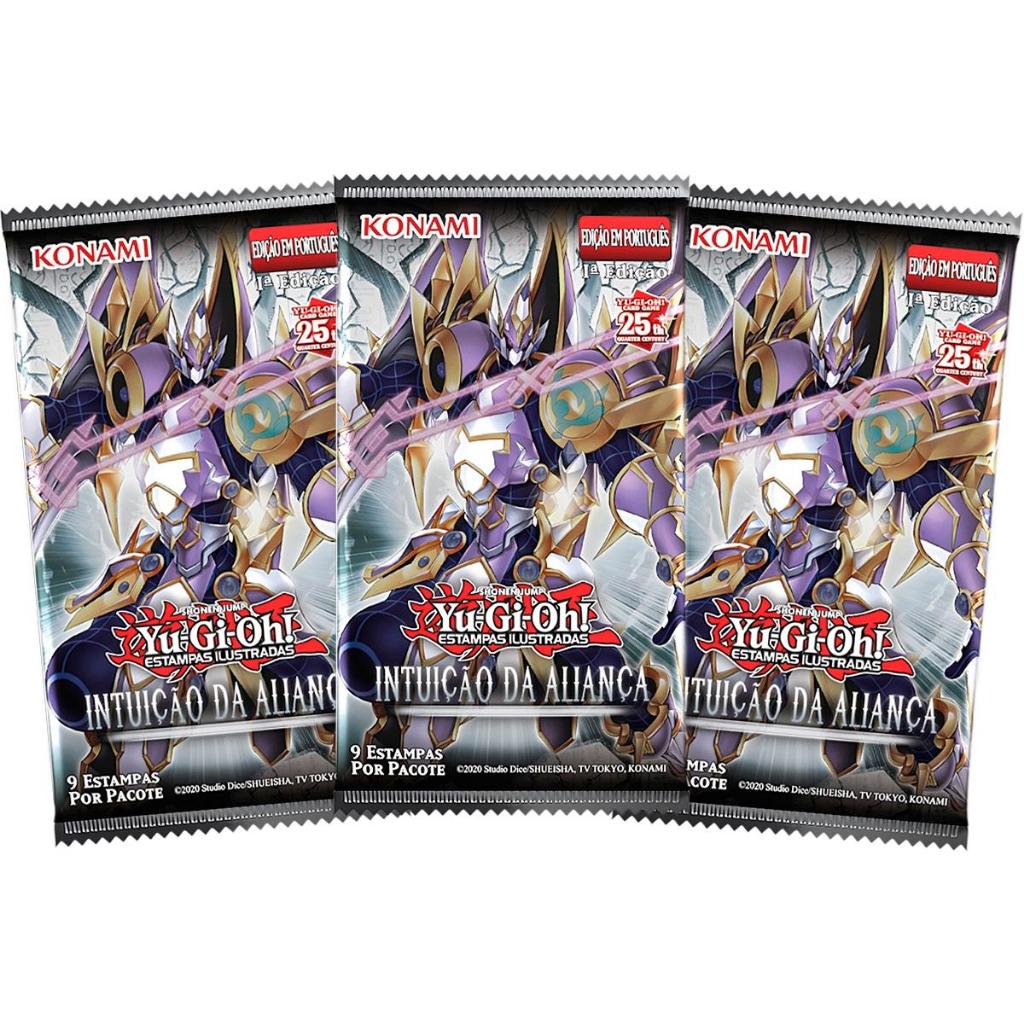 Yugioh Kit 3 Booster Intuição Da Aliança Konami Cartas Português