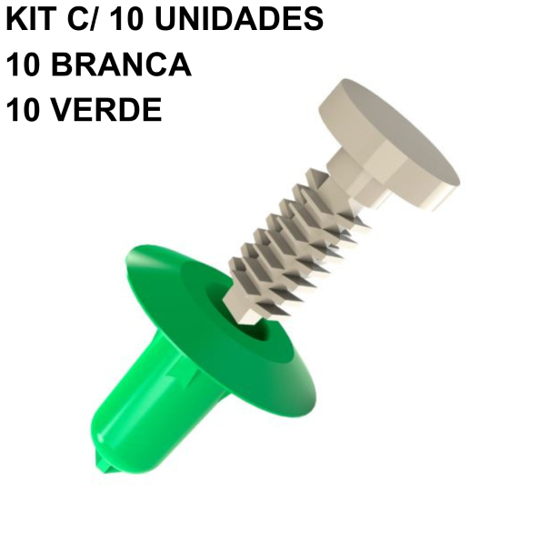 10 Grampo Moldura Paralama Dianteiro Traseiro  Strada Locker (08/12) Strada Sporting (08/12) Strada Adventure (13/20)