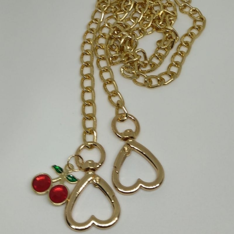 Alça Corrente Alumínio P/ Bolsas 1 Metro Com Mosquetão em Oferta na Shopee