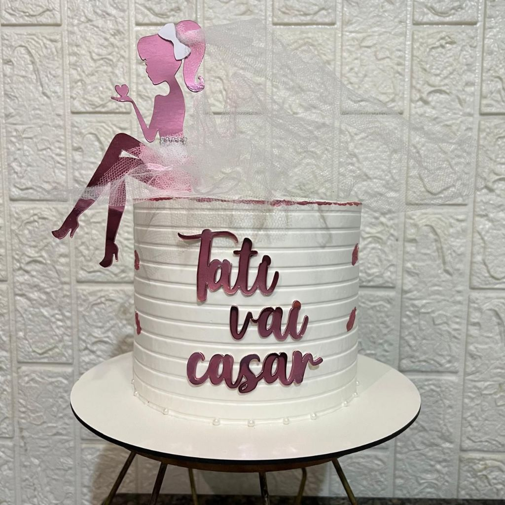 Topo Noiva Bride to be Casamento/ Casamento/ Noivado/ Topper de bolo Noiva Bride to be Casamento