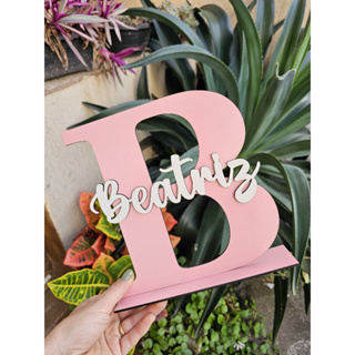 Letra Inicial com Nome em MDF em Oferta na Shopee