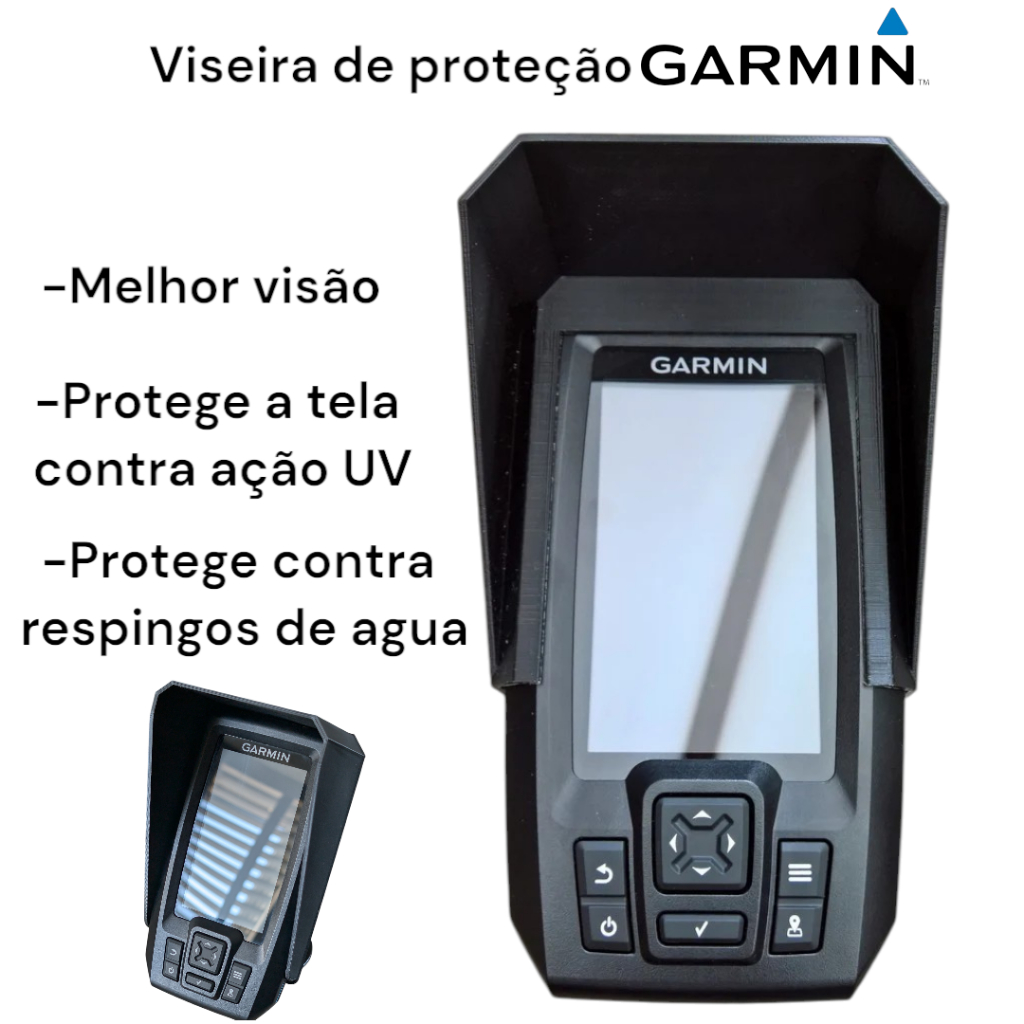 Viseira protetora para Sonar Garmin Striker 4 Plus, 4cv Vivid