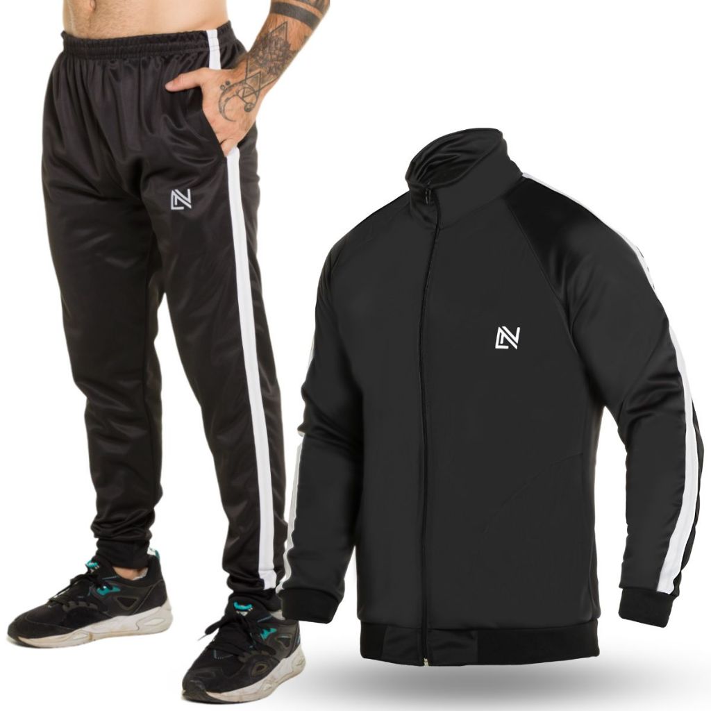 Conjunto Masculino Agasalho Academia Flanelado Esportivo Treino