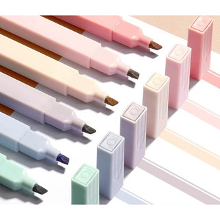 Kit 6 Cores PASTEL Protetor Olhos Marca texto Caneta Iluminador (JQ SHOP BRASIL)