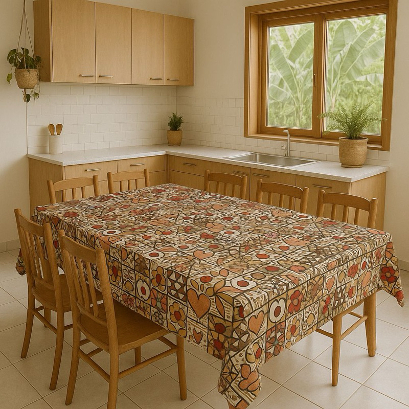 Toalha de Mesa 6 Lugares Oxford Estampado (Variadas)