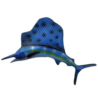 Peixe Agulha Vela (Sailfish) Decoração para parede – 35 cm em Oferta na Shopee