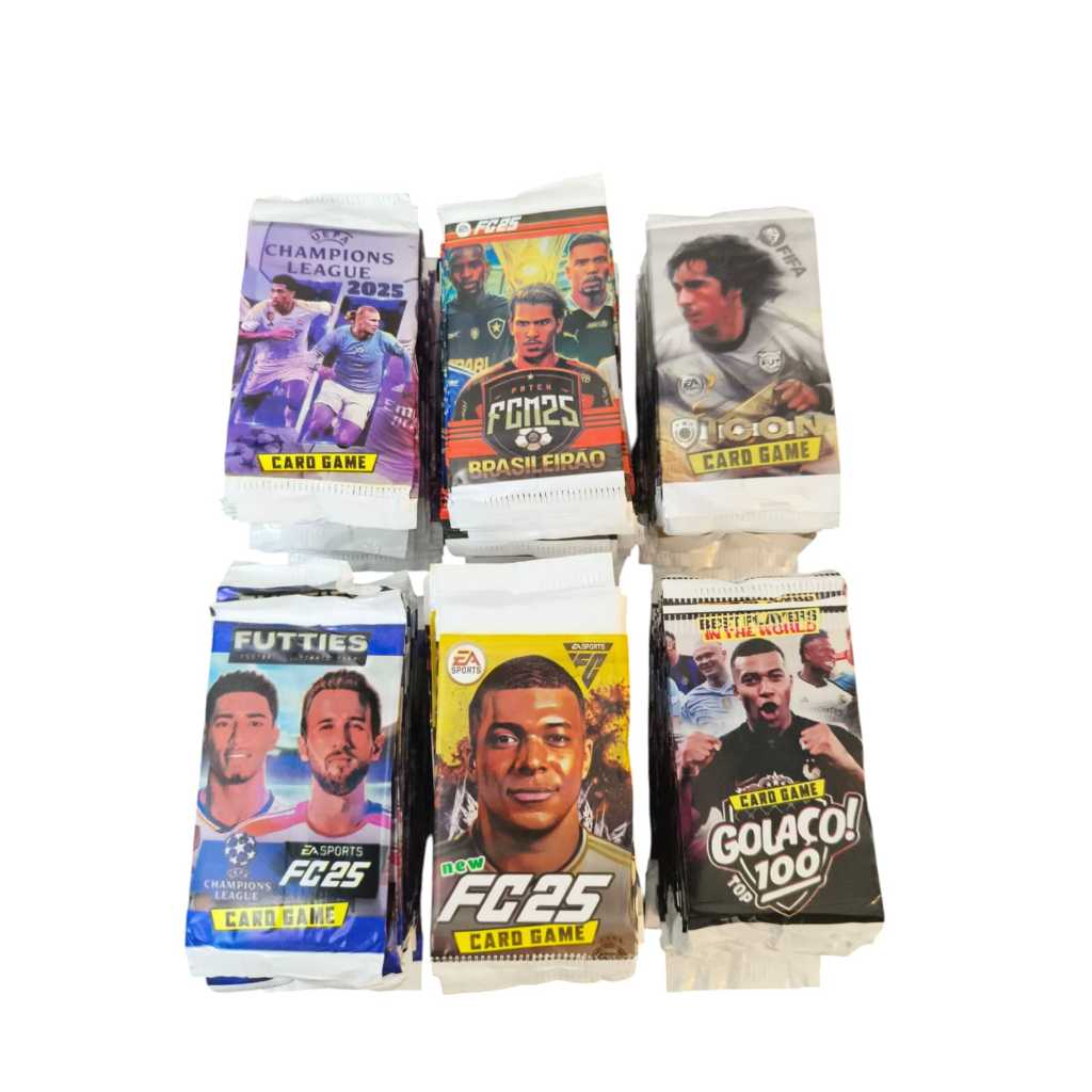 200 Card Figurinhas Com 50 Pacotinhos Variados Futebol Fifa Icons Fc25 Champions Brasileirão em Oferta na Shopee