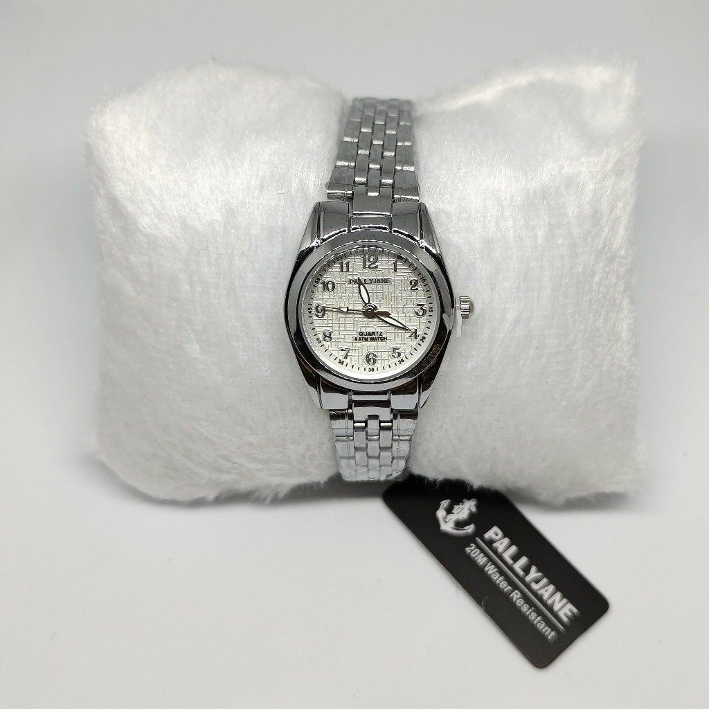 PALLYJANE A PROVA DA AGUA PRATA RELOGIO FEMININO QUARTZO ACO INOXIDAVEL em Oferta na Shopee