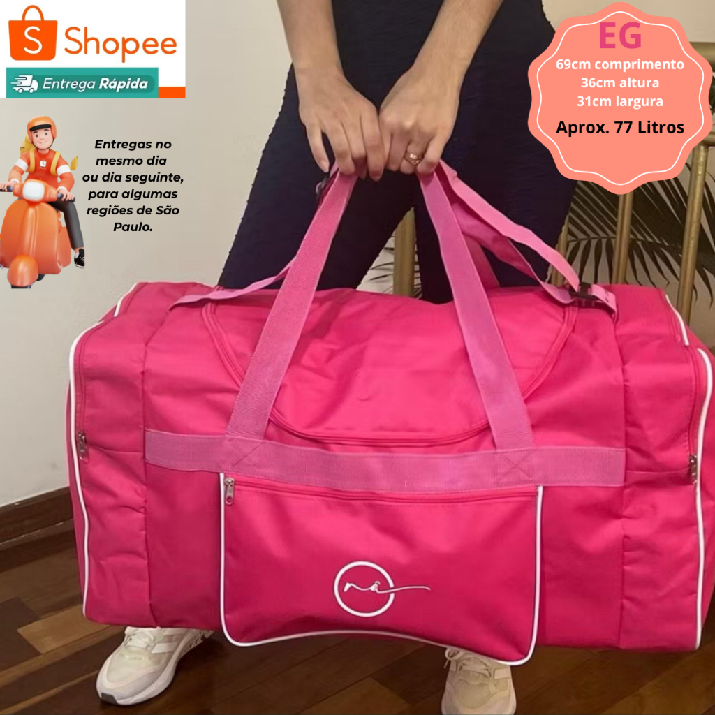Bolsa Mala De Viagem Passeio Sacola Passeio Extra Grande EG