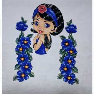 Kit de Panos de Prato Boneca Catarina 100% Algodão em Oferta na Shopee