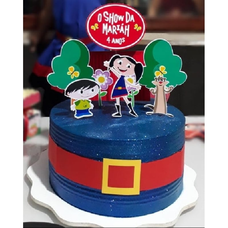 Topo de bolo personalizado Show da luna