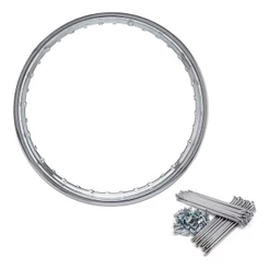 Aro 18 Traseiro Cromado + Jogo Raio 4mm Titan Fan 125 150 160 Start